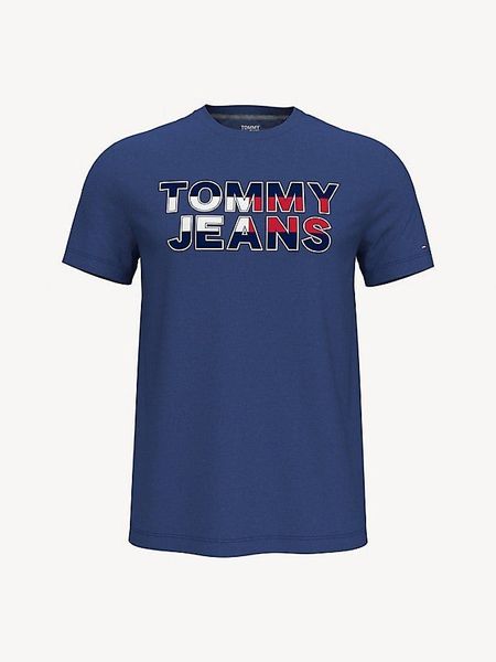 Футболка чоловіча Tommy Jeans з яскравим надписом синя  78j2353 фото