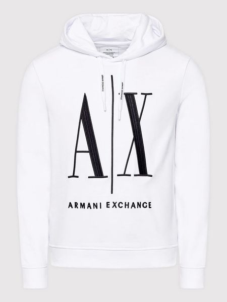 Худі чоловіче чорне з великим логотипом Armani Exchange 8NZMPCZJ1ZZ11100 фото