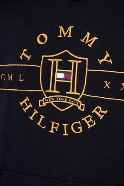 Худі чоловіче Tommy Hilfiger з вишитим лого чорне MW0MW26795 фото