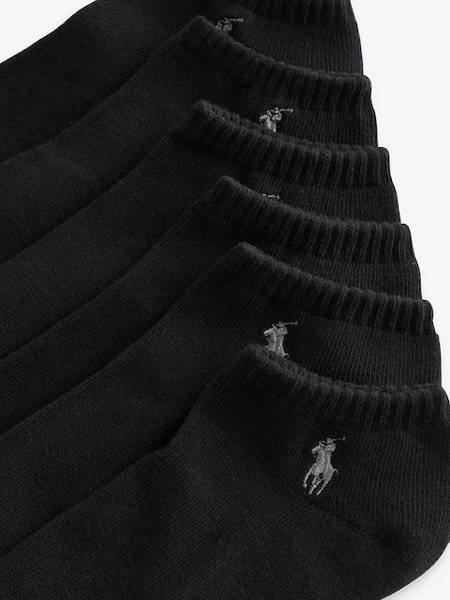 Набір шкарпеток чоловічих Ralph Lauren 6x коротких чорних 1860RL фото