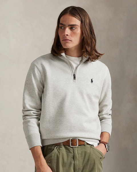Polo Ralph Lauren пуловер сірий зі змійкою 1/4 0643RL фото