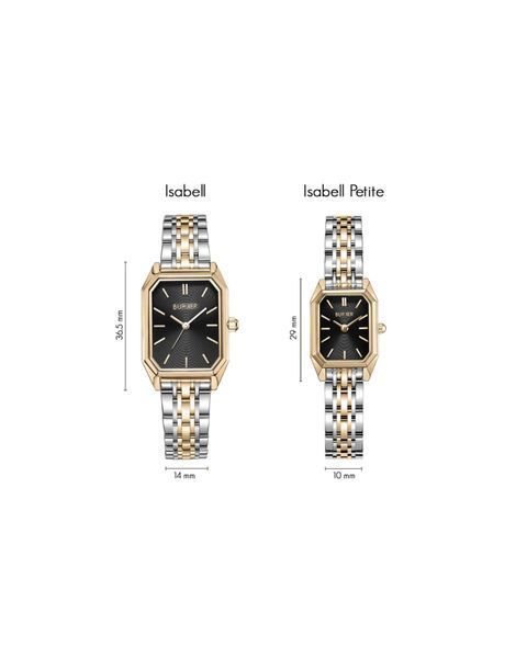 Burker годинник Isabell Black Gold Silver 3290BK фото