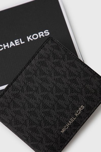 Гаманець чоловічий Michael Kors сіро-чорний 36U9LCRF3B фото