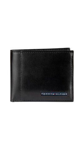 Tommy Hilfiger Гаманець чорний із синім логотипом 31TL22X053  фото