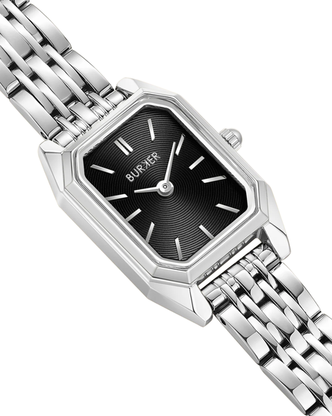 Burker годинник Isabell Petite Silver Black 3298BK фото
