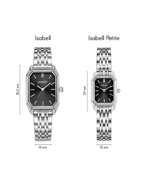 Burker годинник Isabell Petite Silver Black 3298BK фото