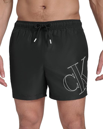 Calvin Klein плавки чорні з великим лого 1872CK-S фото