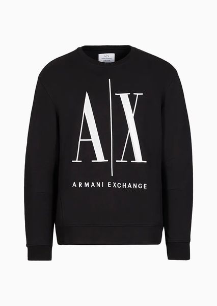 Світшот чоловічий Armani Exchange з великим логотипом чорний  8NZMPA-ZJ1ZZ фото