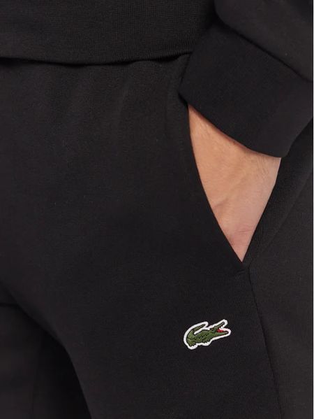 Lacoste Штани чорні з логотипом 1022LT-L фото