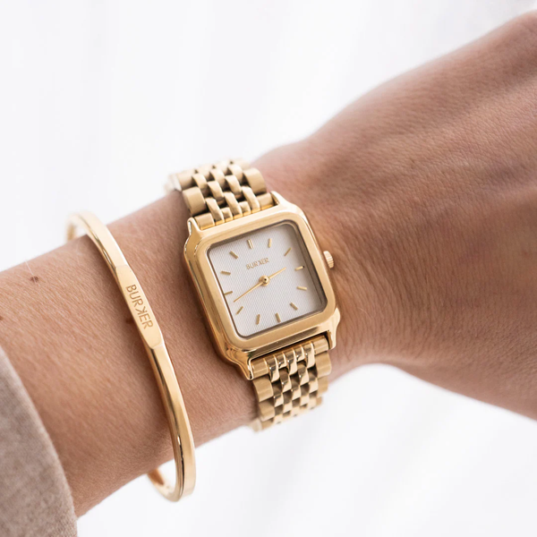 Годинник жіночий Burker Macy Gold White золотистий з білим циферблатом 3250BK фото