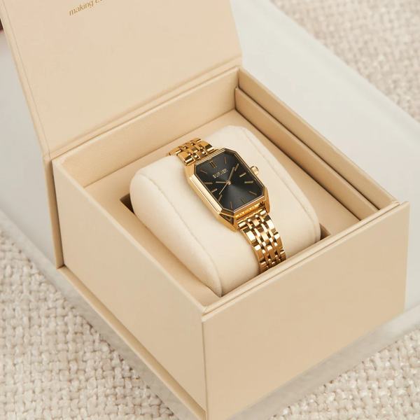 Годинник жіночий Burker Isabell Gold Black золотистий з чорним циферблатом 3251BK фото
