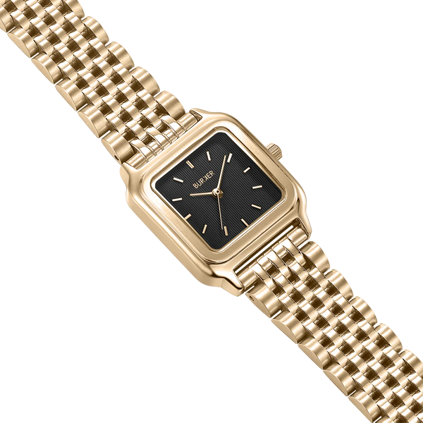 Годинник жіночий Burker Macy Gold Black з чорним циферблатом 3248BK фото