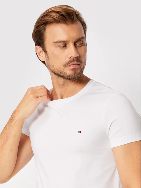 Футболка чоловіча Tommy Hilfiger з логотипом біла 78JA560-100 фото