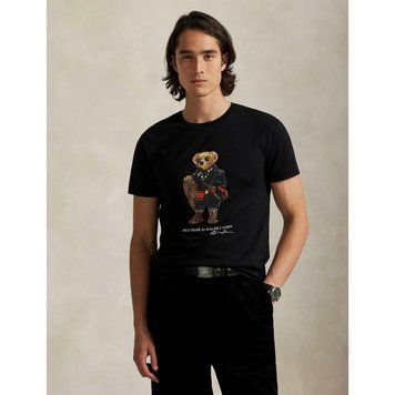 Ralph Lauren Футболка чорна з ведмедиком 0141RL фото
