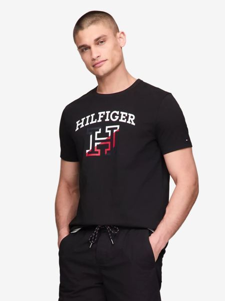 Футболка чоловіча Tommy Hilfiger графічне лого чорна 78JA964-YCI фото