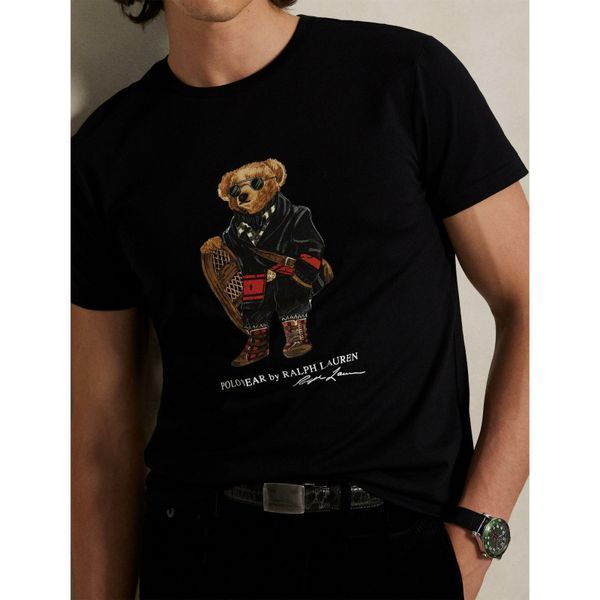 Ralph Lauren Футболка чорна з ведмедиком 0141RL фото