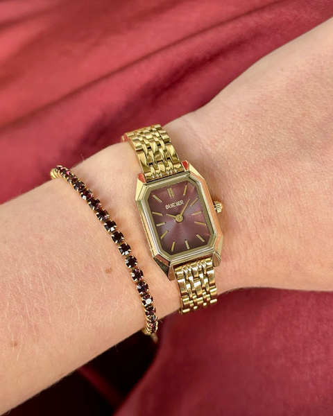 Burker годинник Isabell Petite Gold Burgundy 3292BK фото