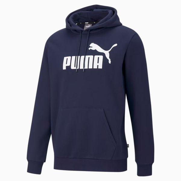 Худі чоловіче Puma з великим логотипом синє  85174306 фото