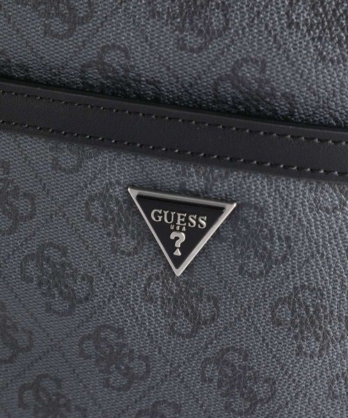 Сумка чоловіча Guess з актуальним принтом сіро-чорна GU152H0D4-Q11 фото