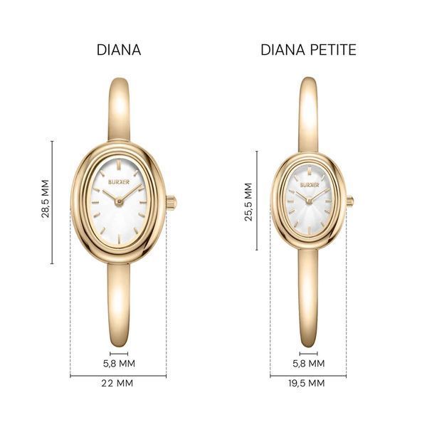 Burker годинник Diana Petite Gold White DIPGW  фото