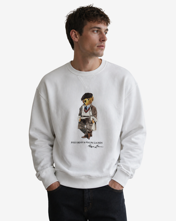 Світшот Ralph Lauren білий із ведмедиком у капелюсі copy_0636RL-M фото