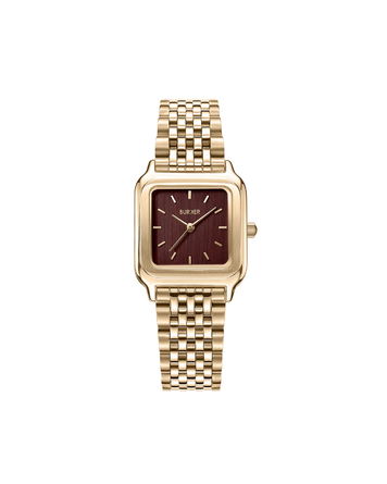 Burker Годинник жіночий Macy Gold Burgundy 3266BK фото