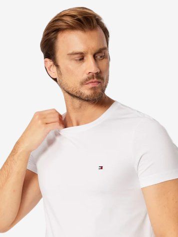 Футболка чоловіча Tommy Hilfiger з логотипом біла 78JA560-100 фото