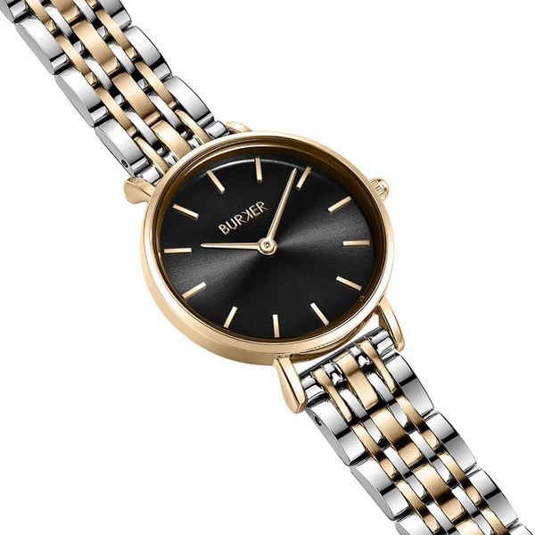 Burker годинник Ruby Petite Black Gold Silver RPBGSS  фото