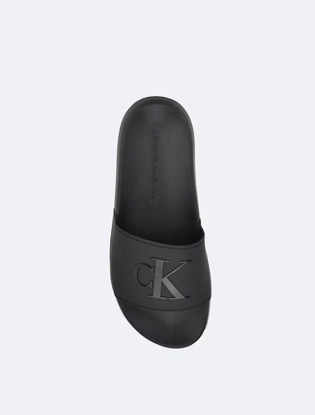 Тапки чоловічі Calvin Klein літні з логотипом чорні 82653004-002 фото