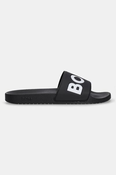 Boss Тапки чорні біле лого 50536835.002 фото