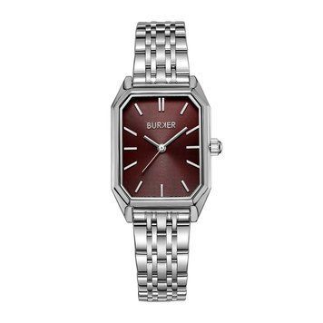 Burker Годинник жіночий Isabell Silver Burgundy ISASBUR фото