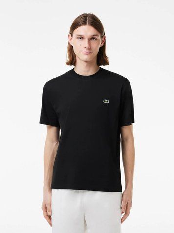 Футболка чоловіча Lacoste з логотипом чорна TH7318.031 фото