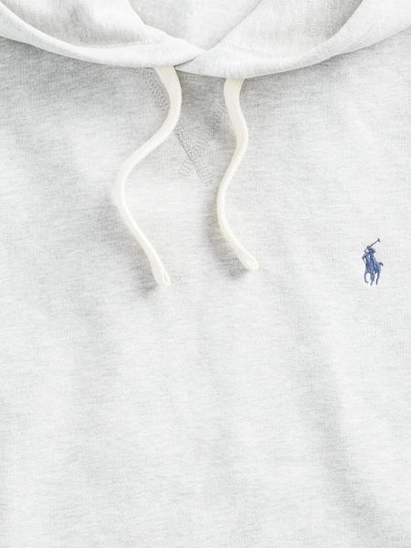 Худі чоловіче Ralph Lauren сіре з фірмовим логотипом 0631RL фото