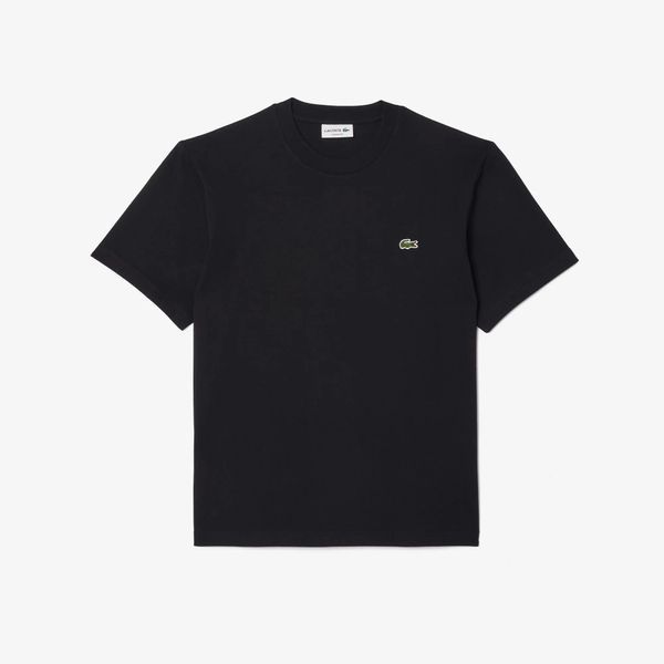 Футболка чоловіча Lacoste з логотипом чорна TH7318.031 фото