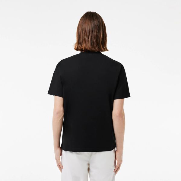 Футболка чоловіча Lacoste з логотипом чорна TH7318.031 фото