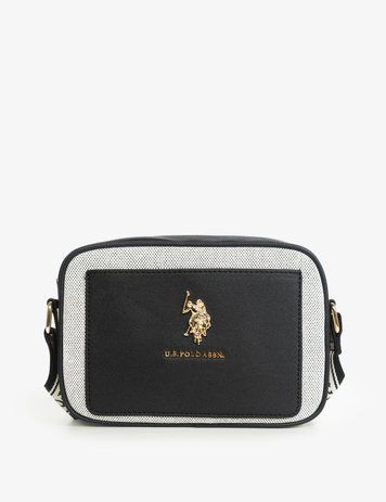 U.S.Polo Сумка чорна CANVAS 3377PL фото