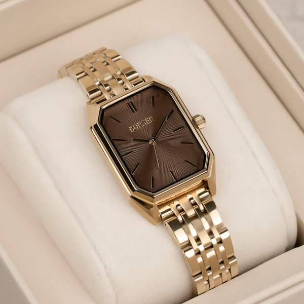 Годинник жіночий Burker Isabell Gold Brown коричневий 3169BK фото