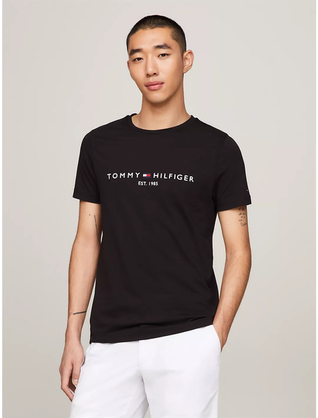 Футболка чоловіча Tommy Hilfiger з написом чорна 78J6318-P8F фото