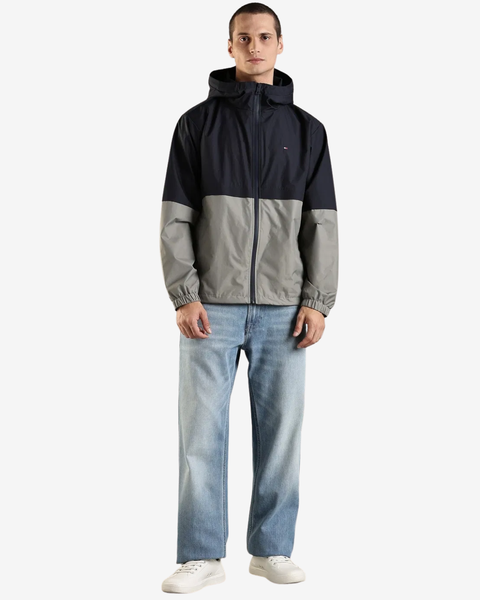 Tommy Hilfiger вітрівка чоловіча сіро-синя XM07287-DW5  фото