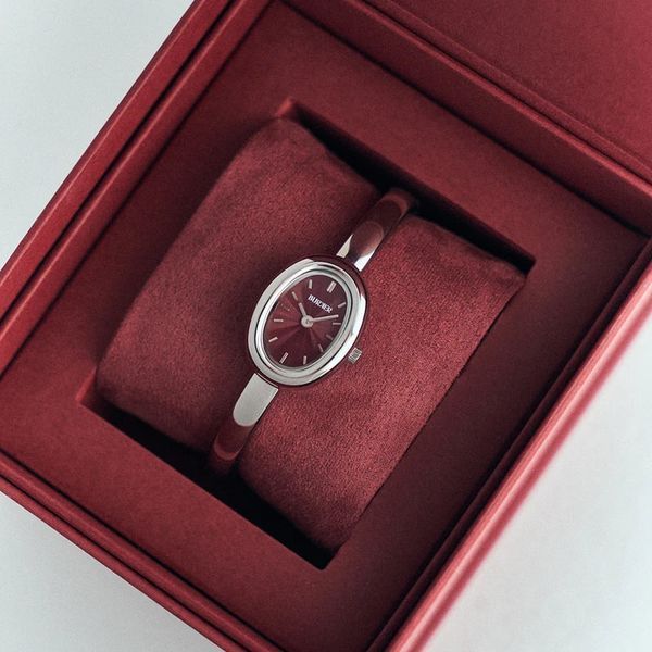 Burker Годинник жіночий Diana Petite Silver Burgundy DIASBUP  фото