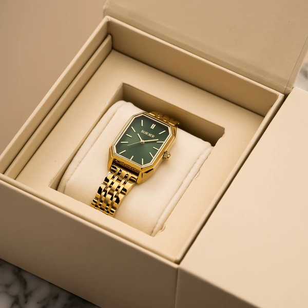 Годинник жіночий Burker Isabell Gold Green зелений 3172BK фото