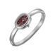 Burker Годинник жіночий Diana Petite Silver Burgundy DIASBUP  фото 2