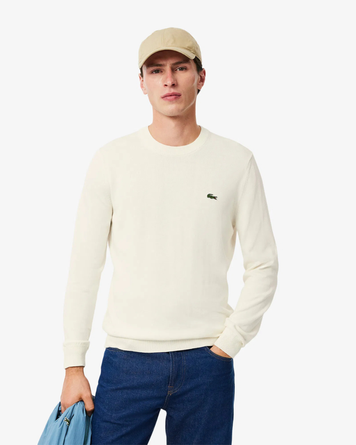 Светр чоловічий Lacoste білий MW0MW30955 фото