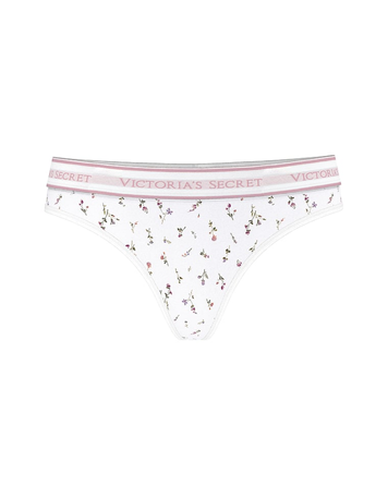Victorias Secret  труси рожеві з квітами 11244462 фото