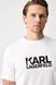 Футболка Karl Lagerfeld біла з чорним надписом LM5G2129 фото 3