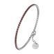 Burker Браслет Ava Petite Silver Burgundy Bracelet BASPBUR  фото 1