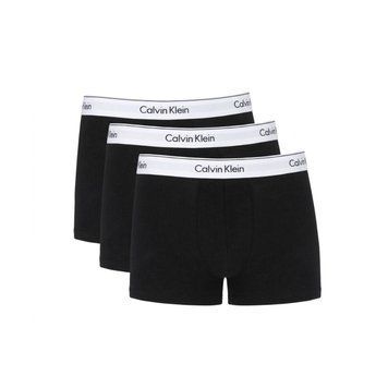 Calvin Klein Труси 3х чорні з білою резинкою 000NB1770A-XWB фото