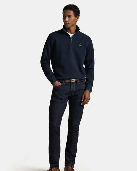 Polo Ralph Lauren пуловер темно-синій зі змійкою 1/4 0643RL фото