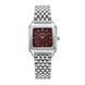 Burker Годинник жіночий Macy Silver Burgundy MCSBUR  фото 1