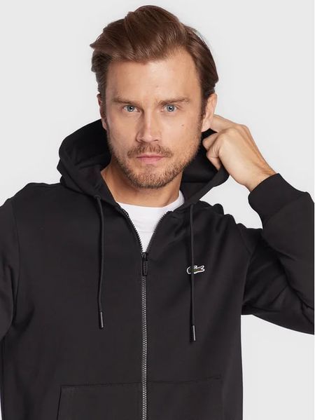 Lacoste Зіп-худі чорне 1021LT-S фото